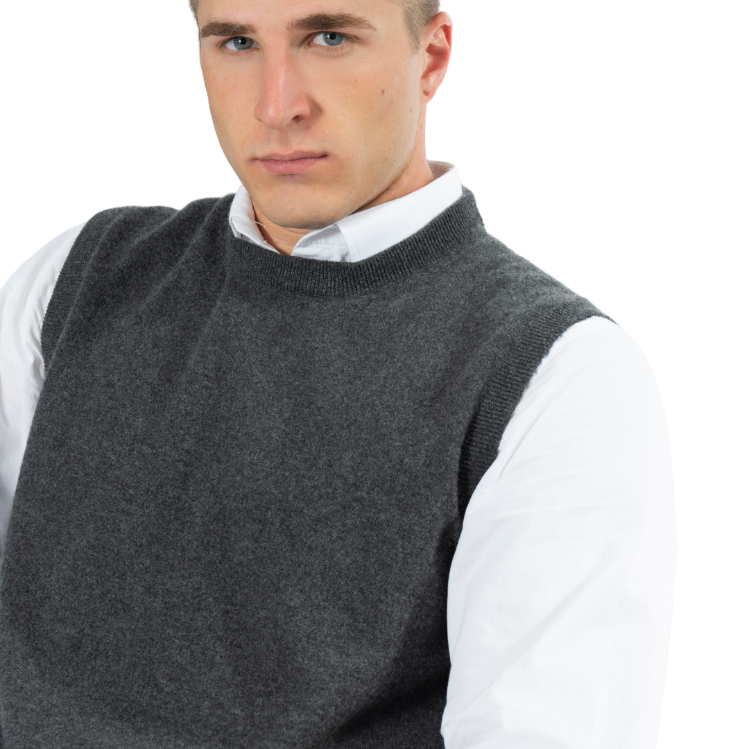 Gilet girocollo