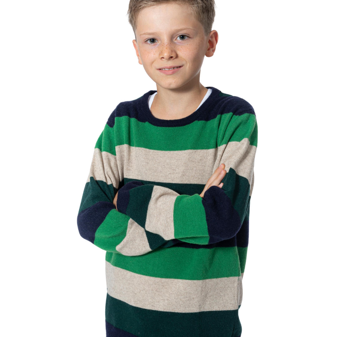 Girocollo bambino a righe