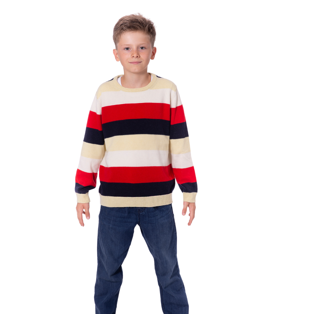 Girocollo bambino a righe